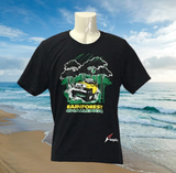 RAINFOREST CHALLENGE DRY FIT T-SHIRT - RFC - M BLK ROUND NECK MICROFIBER T-SHIRT