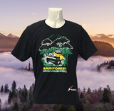 RAINFOREST CHALLENGE DRY FIT T-SHIRT - RFC - M BLK ROUND NECK MICROFIBER T-SHIRT