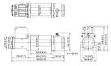 COMEUP GIO 120S PN: 853860 12,000LB 12V DC WINCH