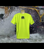 RFC-L HI VISIBILITY YELLOW ROUND NECK MICROFIBER