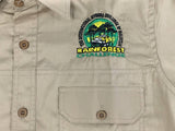 RFCF 2XL 19-01 KHAKI F1 SHIRT - RainForest Challenge Shirt