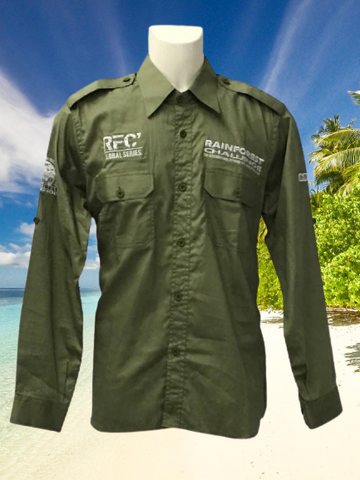 RFCF M 19-03 GREEN F1 SHIRT - RainForest Challenge Shirt