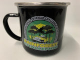 RFC  - BLACK ENAMEL MUG - RainForest Challenge Mug