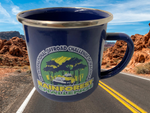 RFC BLUE ENAMEL MUG - RainForest Challenge Drinking Mug