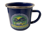 RFC BLUE ENAMEL MUG - RainForest Challenge Drinking Mug